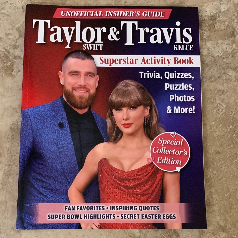 Taylor Swift & Travis Kielce Activity Book poster magazine 2025